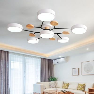 Ceiling chandelier LED lamp bedroom wooden ceiling lamp dining room chandelier(WH-WA-19)