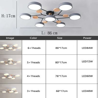 Ceiling chandelier LED lamp bedroom wooden ceiling lamp dining room chandelier(WH-WA-19)