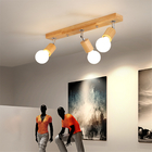 Nordic Solid Wooden Track Light Modern Wooden Chandelier Ceiling Lamps(WH-WA-20)