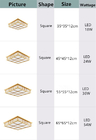 Ceiling Lights Japanese Style Tatami Lamp LED Wooden Ceiling Lighting Dining Room Bedroom Lamp(WH-WA-31)