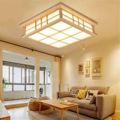 Ceiling Lights Japanese Style Tatami Lamp LED Wooden Ceiling Lighting Dining Room Bedroom Lamp(WH-WA-31)