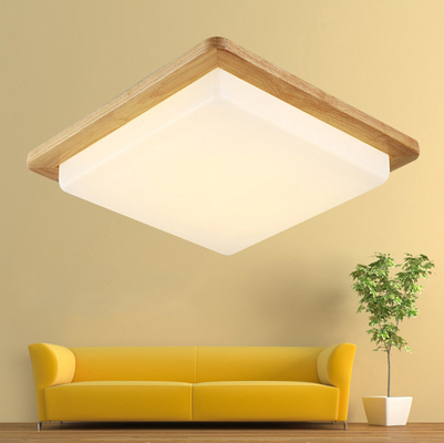 Nordic wood square LED celling lights wood color modern minimalist Chinese ceiling lights(WH-WA-33)