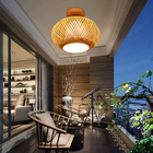 Minimalism Bamboo shade home decoration ceiling lights Farmhouse Light(WH-WA-38)