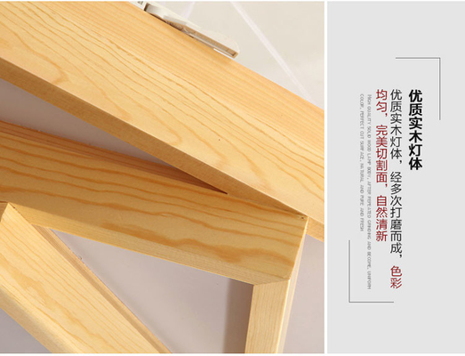LED Nordic simple and warm living room bedroom study room dining room solid wood ceiling lamp(WH-WA-42)