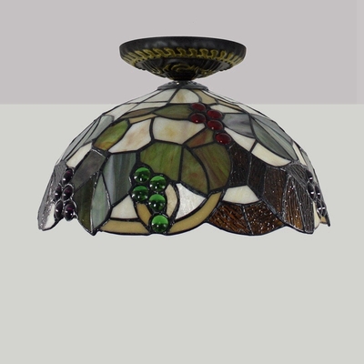 30cm European Luxury Tiffany stained glass ceiling led lamp(WH-TA-21)