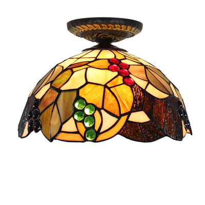 30cm European Luxury Tiffany stained glass ceiling led lamp(WH-TA-21)