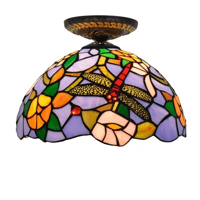 Tiffany Multi-Color Glass Dining Room Corridor Corridor Bathroom Blue Ceiling Lamp(WH-TA-22)