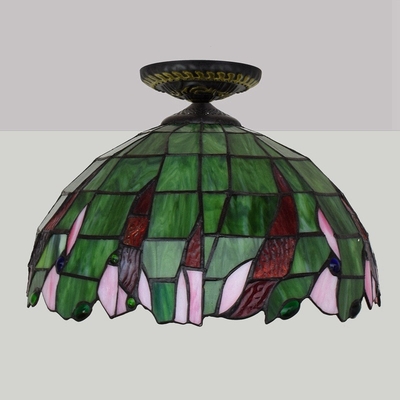 Creative Green Retro Tiffany lamp Stained Glass Pendant Lights for Bar Restaurant Glass Light(WH-TA-25)