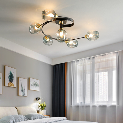 LED vintage ceiling lamp glass ceiling lamp Living Dining Room Kitchen retro chandelier(WH-LA-27)