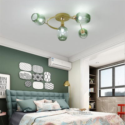 LED vintage ceiling lamp glass ceiling lamp Living Dining Room Kitchen retro chandelier(WH-LA-27)