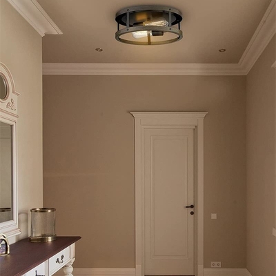 Iron Retro Loft Ceiling Lamp Imitation Wood Grain Kitchen Living Room vintage ceiling light(WH-LA-33)