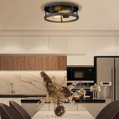 Iron Retro Loft Ceiling Lamp Imitation Wood Grain Kitchen Living Room vintage ceiling light(WH-LA-33)