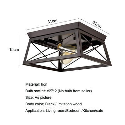 American Retro Industrial Ceiling Lamp Farmhouse Hallway Black ceiling lights(WH-LA-34)