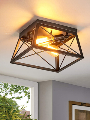 American Retro Industrial Ceiling Lamp Farmhouse Hallway Black ceiling lights(WH-LA-34)