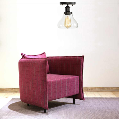 American Country lamp Fixtures Porch Living Room Glass Industrial Decor Vintage Ceiling Lamps(WH-LA-40)