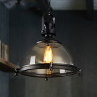 Loft Industrial Iron Glass Pendant Lamp Living room Bar Cafe Clothing retro pendant light(WH-VP-131)