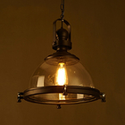 Loft Industrial Iron Glass Pendant Lamp Living room Bar Cafe Clothing retro pendant light(WH-VP-131)