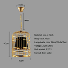 Chinese Bird Cage Light Living Room Restaurant Dining Room cage chandelier（WH-VP-136)
