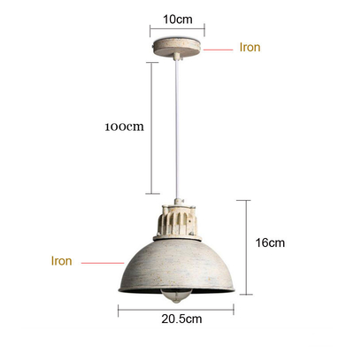 American Loft Chandelier Retro E27 Droplight Industrial Pendant Lamp(WH-VP-140)