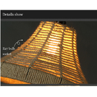 Loft Pendant Lamp Retro Industry Rope Hemp Clothing american lighting(WH-VP-141)