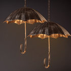 Retro creative umbrella lamp wind industrial loft do the old wrought iron chandelier（WH-VP-148)