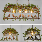Creative Vintage Plant Pendant Lights Bird Cage Industrial Pendant Lamp(WH-VP-150)