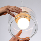 Glass Pendant Lamp Lanterns Restaurant Droplight Nordic Bird Hanglight(WH-VP-151)