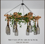 Retro Industrial Style Twine Chandelier Coffee Shop  Creative Personality Barbecue Garden Hanging Lamp(WH-VP-157）