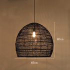 Wicker basket pendant lights Kitchen Dining room Sitting room Decor (WH-WP-18)