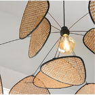 Bamboo Vintage Restaurant rattan woven lamp Dining Room Living Room Are Decor rattan pendant light(WH-WP-22)