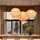 Chinese Bamboo Ball Pendant Lights Weaving Living Room Decoration Rattan Hanging Lamp(WH-WP-29)