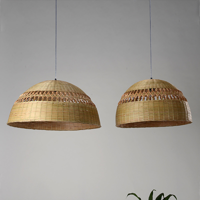 Delicate Art Bamboo Wicker Rattan Shade Pendant Light Fixture(WH-WP-30)