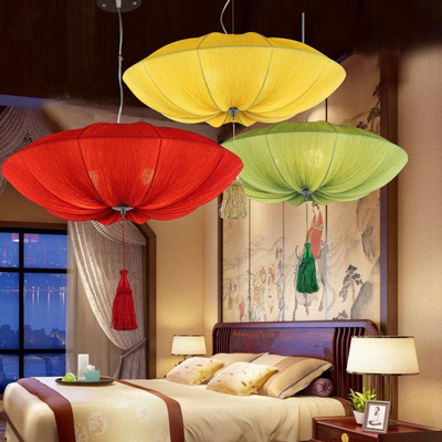 Chinese style lamps new classical lantern ocean light fabric pendant light(WH-WP-32）