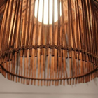 Wicker Rattan Shade Pendant Light Fixture Vintage Industrial Rustic Asian Creative Suspension Lamp（WH-WP-33)