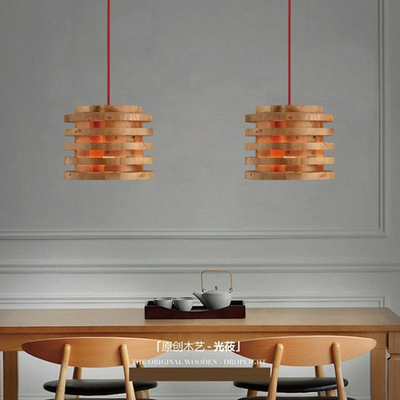 Creative wood Pendant Light Indoor Dining Room Foyer Home Adornment Pendant Light(WH-WP-44)