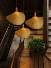 Wooden Weaving Bamboo Pendant lights Handmade Bamboo Straw hat retro Chandelier(WH-WP-45)