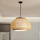 Hand Woven Bamboo Round Chandelier Southeast Asia Bamboo Lights Led Hanging Lamp(WH-WP-47)