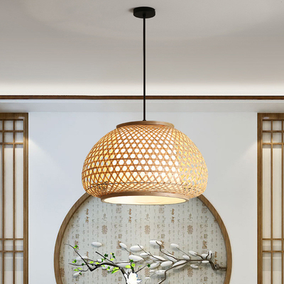 Hand-woven ceiling hanging lamps vintage Chinese style bamboo pendant lights(WH-WP-53)