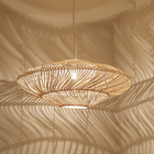 UFO Shades Rattan Lamp Creative Chinese Style Pendant Lights Wooden Suspension lamp（WH-WP-54)