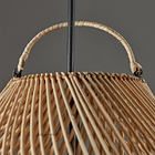 Rattan Retro Pendant Lights Hand-woven Hanging Basket Lamps for Dining Room Lights(WH-WP-55)