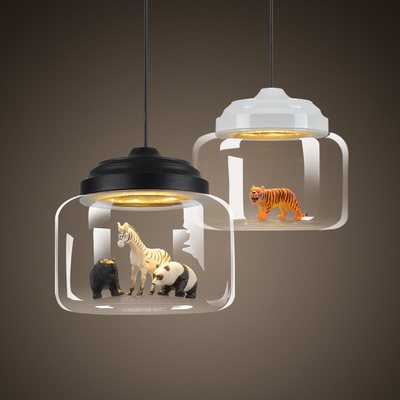 Glass LED Pendant Lights Nordic Hanglamp Kitchen Restaurant Glass kids lamp(WH-GP-37)