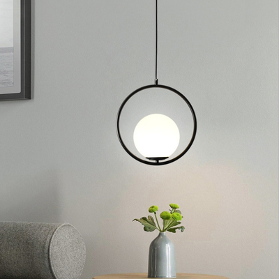 LED Pendant Lights Home Decoration Living Room Bedside Glass Black Suspension lamp(WH-GP-39)