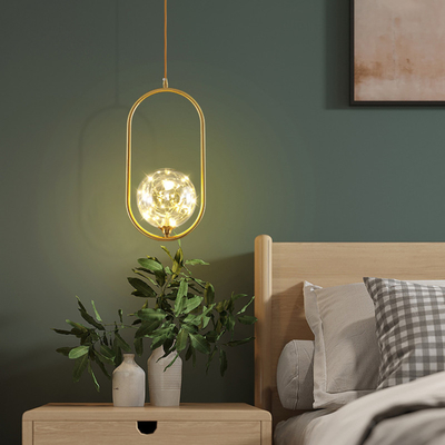 Modern LED Pendant Lights Glass Light Fixtures Living Room Bedroom Hanging Lamps(WH-GP-44)