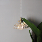 Modern Glass Flower Pendant Light Fixture Luminaire Kitchen Dining Room Restaurant Decoration Hanging Lamp(WH-GP-56)