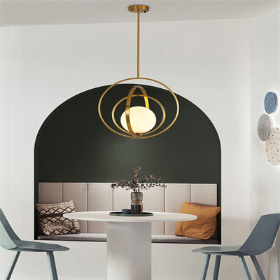 Post Modern Pendant Light Lamp Kitchen Restaurant Study Living Room Lighting Home Round Ball Lights(WH-GP-72)