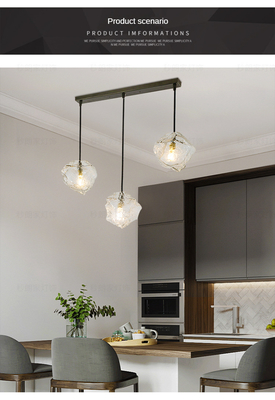 Modern Led Pendant Lamp Living Dining Room Bedroom Decoration Glass Stone Pendant Light(WH-GP-80)