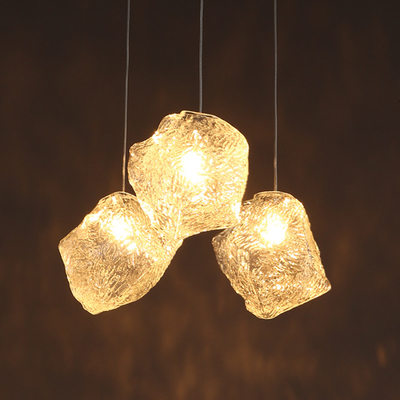 Modern Led Pendant Lamp Living Dining Room Bedroom Decoration Glass Stone Pendant Light(WH-GP-80)