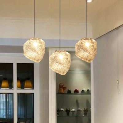 Modern Led Pendant Lamp Living Dining Room Bedroom Decoration Glass Stone Pendant Light(WH-GP-80)