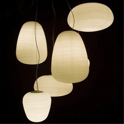 White Retro globe pendant light glass ball lamps shade suspension lamp（WH-GP-83)