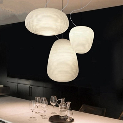 White Retro globe pendant light glass ball lamps shade suspension lamp（WH-GP-83)